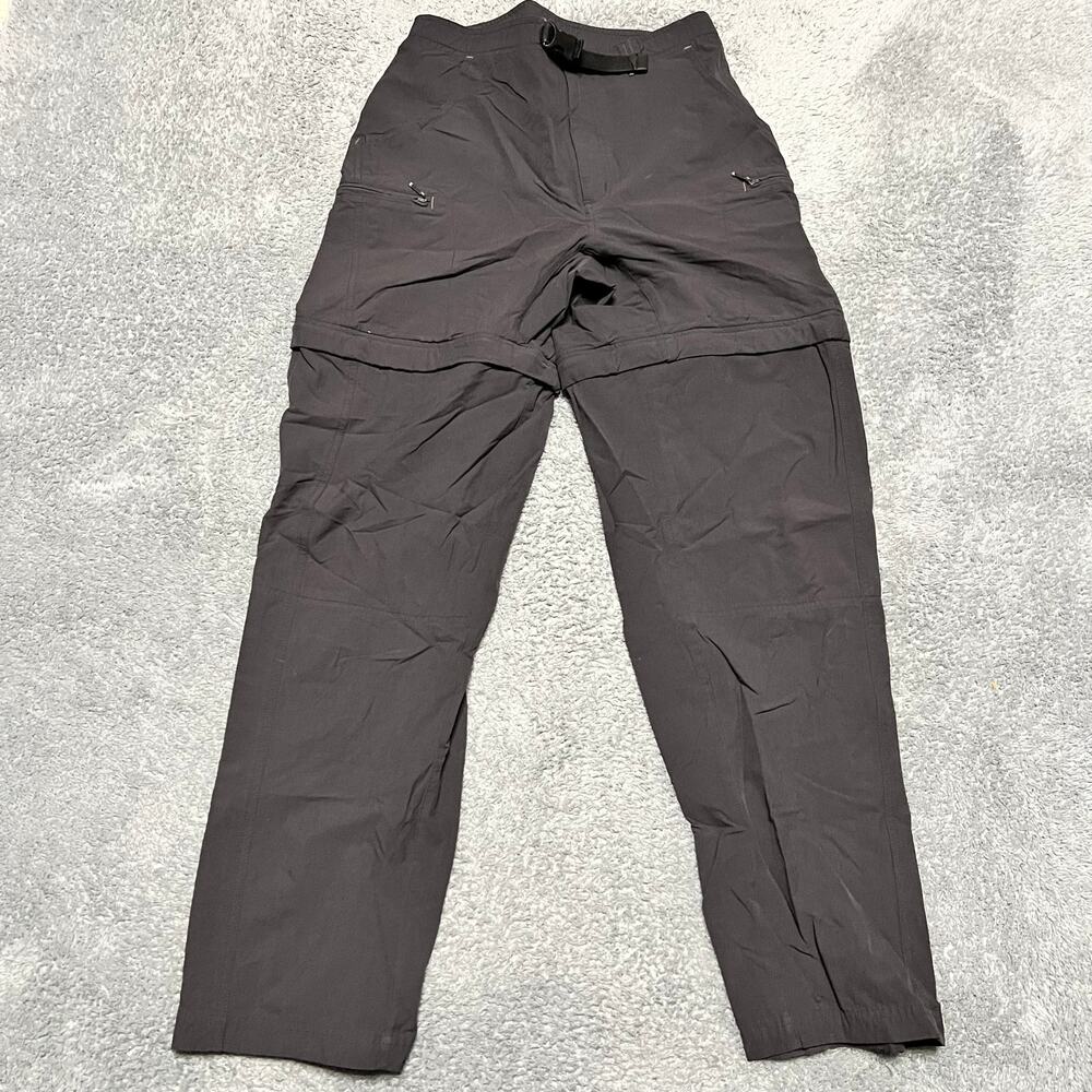 REI Hiking Pants Mens 30 (29x32) Gray UPF 40+ Nylon Belt Zipper Pockets